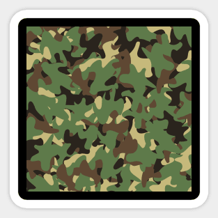 Camouflage Seamless Pattern Sticker